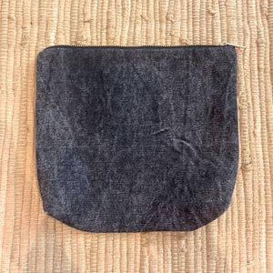Stonewashed Black Pouch